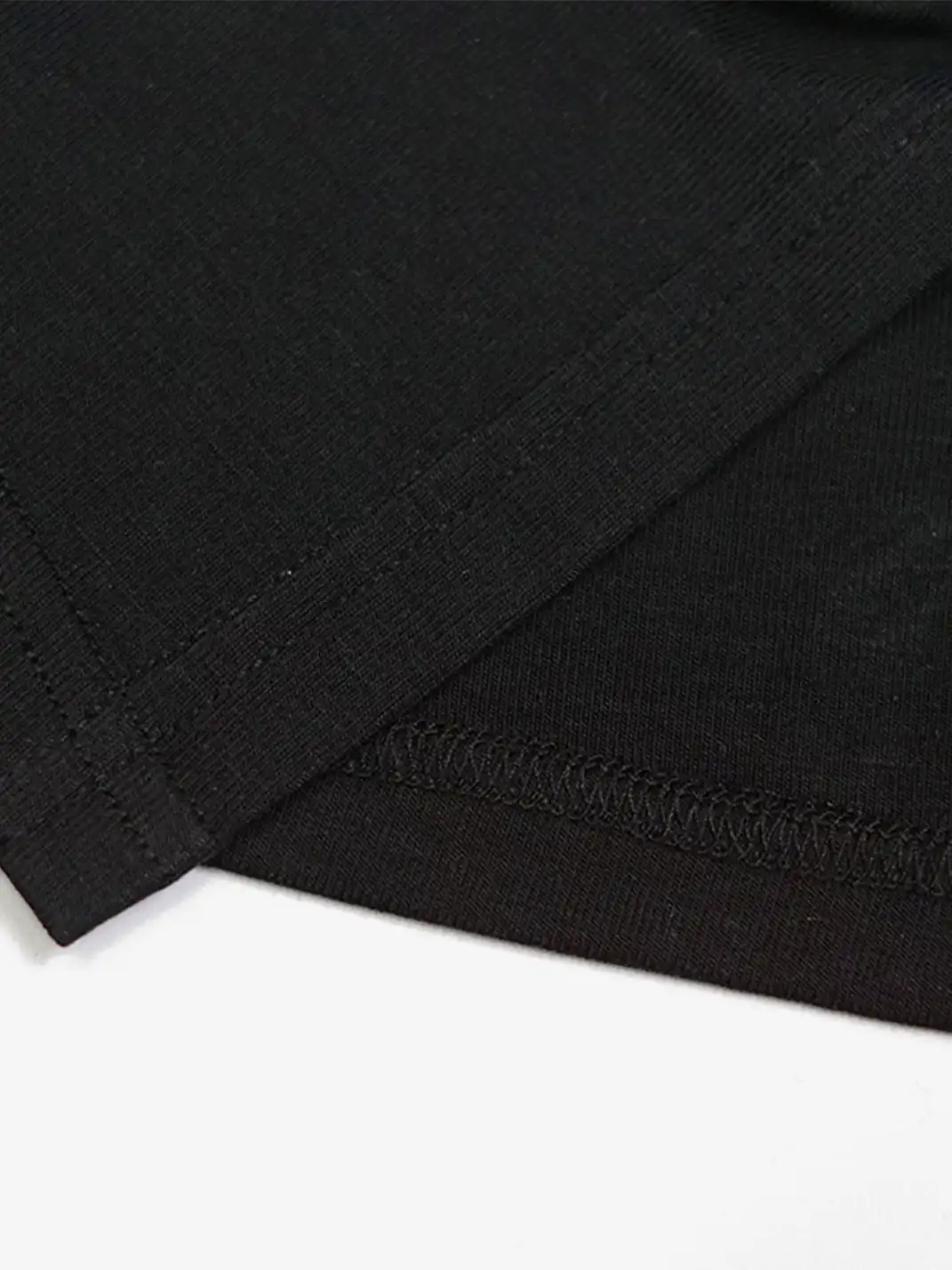 CestNous|Off Shoulder Drawstring Oversize Print Tee-Black