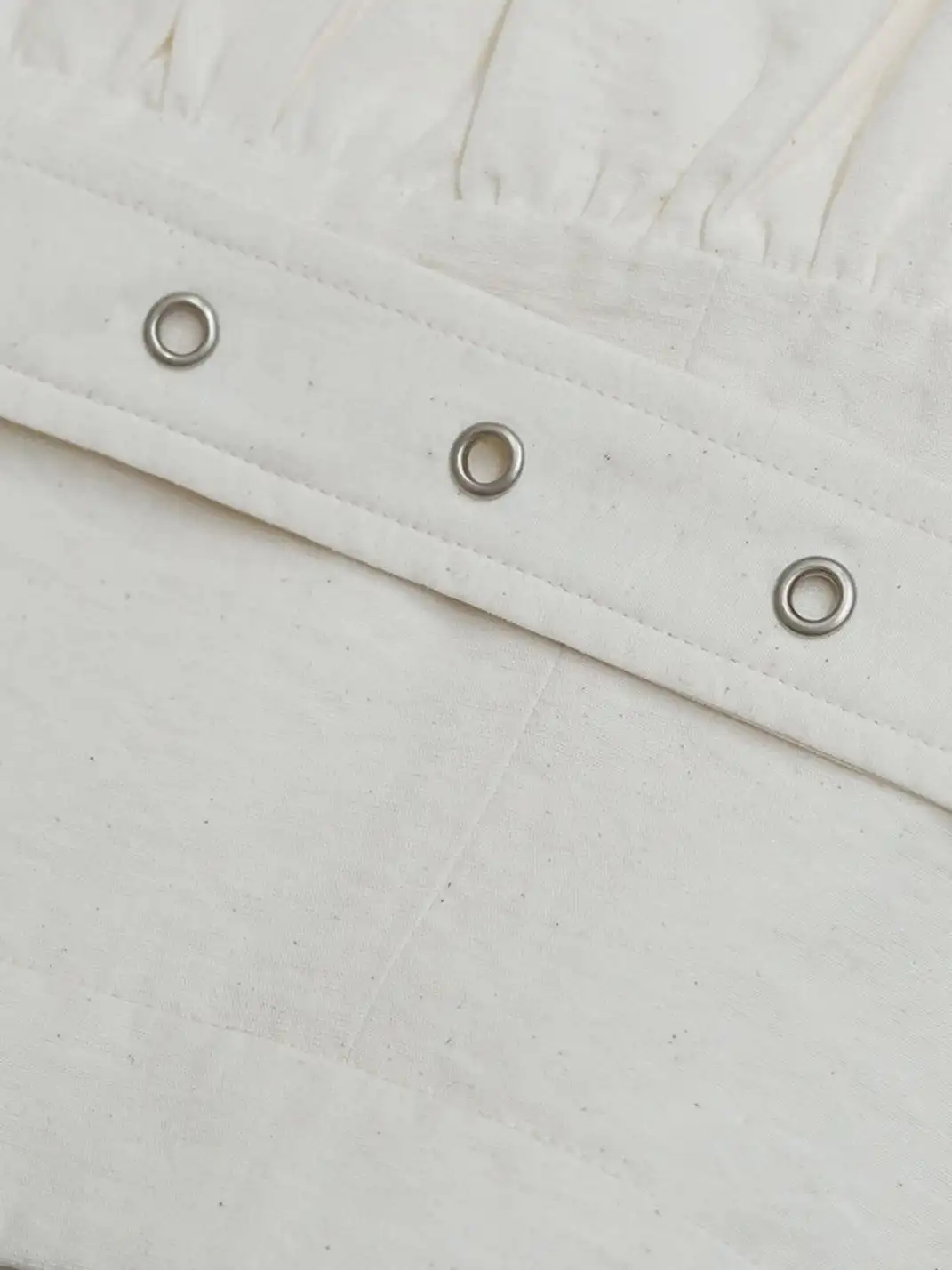 CestNous｜High Waist Studded Cargo Bubble Skirt-White