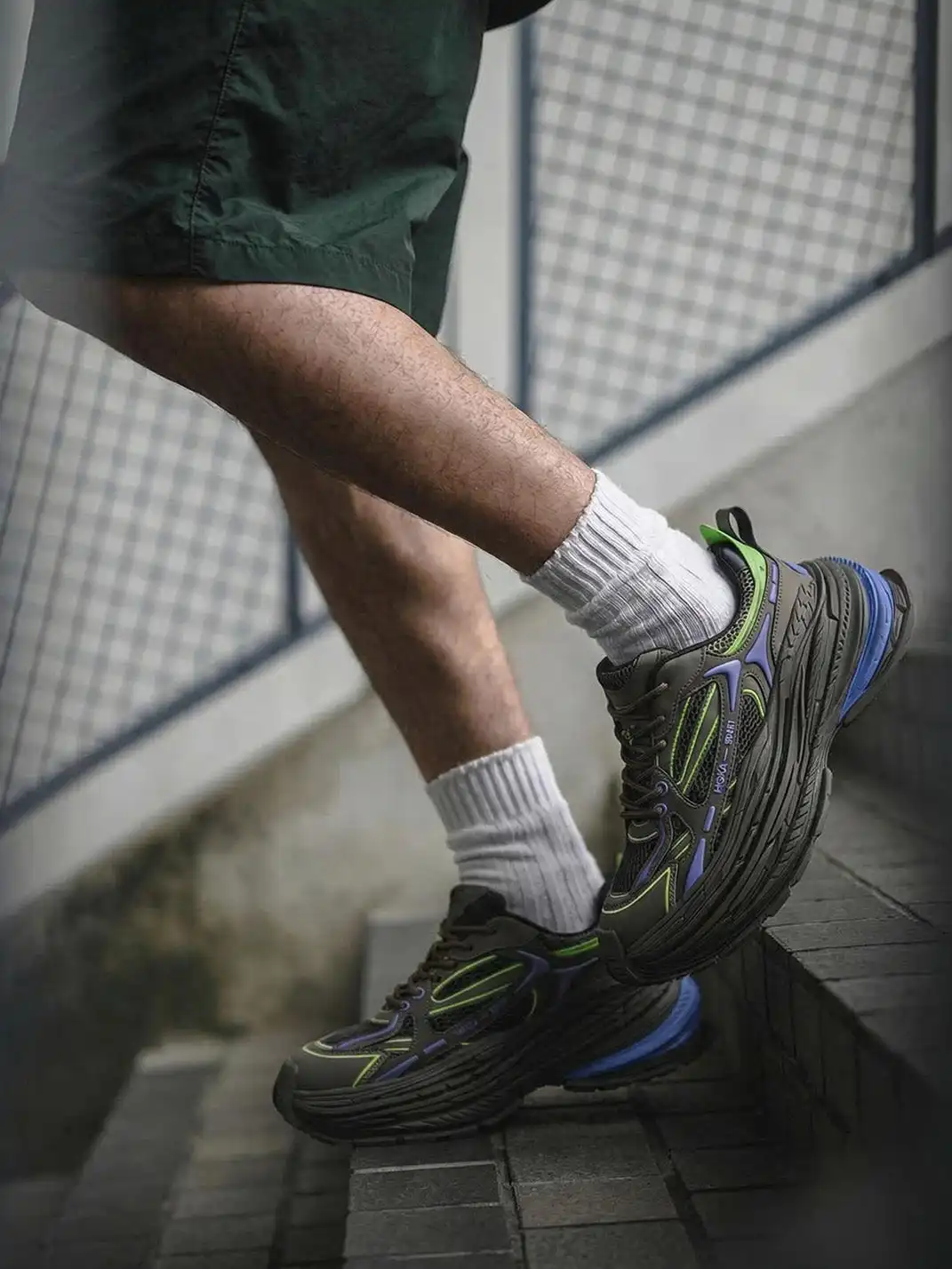 M88M丨Distressed Dad Sneakers Couple Retro Shoes-Olive Green