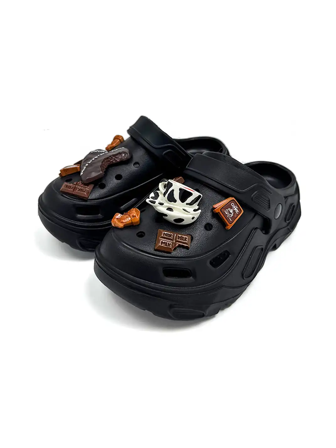 UNFAIR | Chocolate EVA Clogs Thick Sole Sandals
