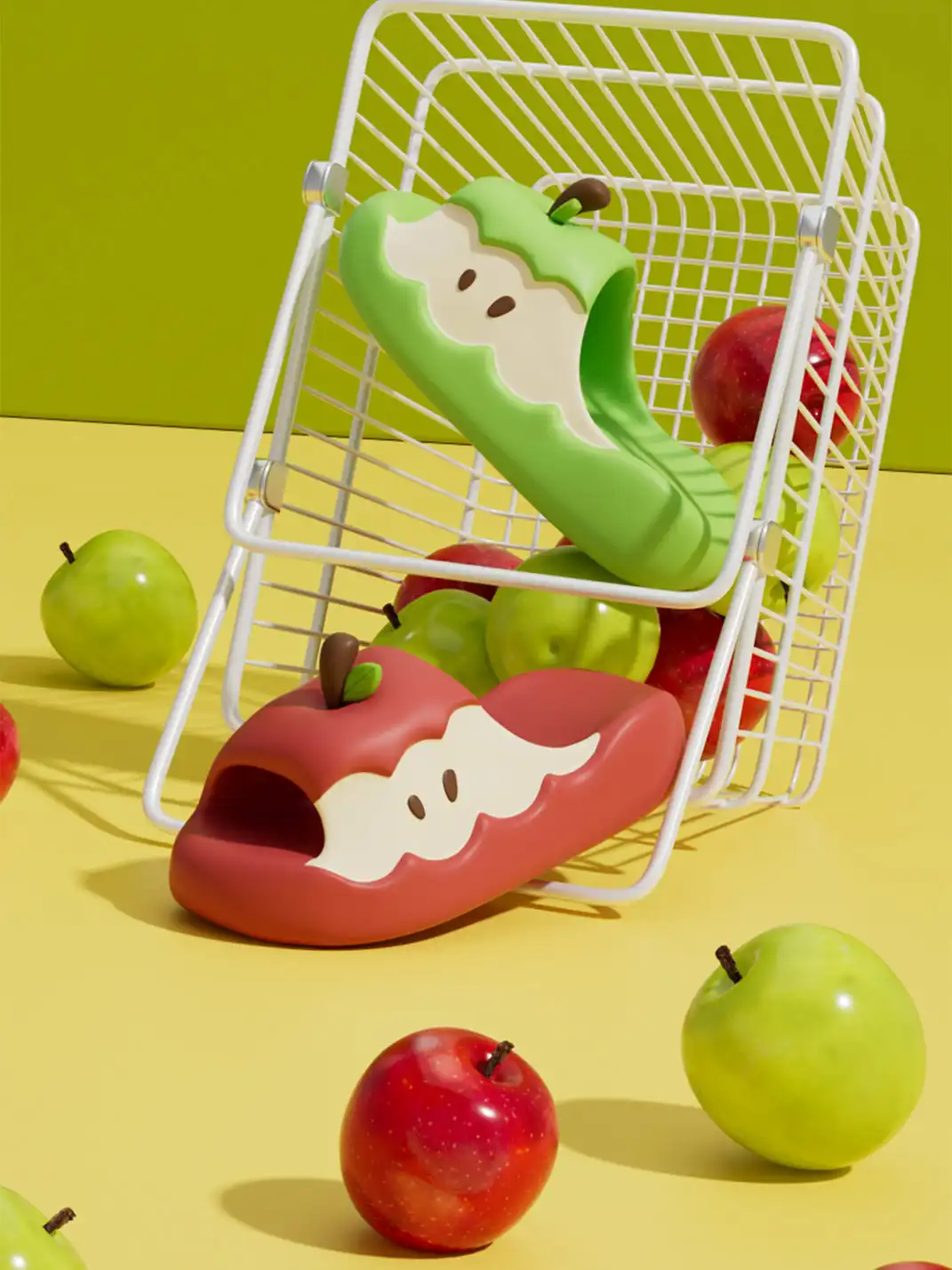 Chedoir | Cute EVA Apple Anti-Slip Slide Slippers