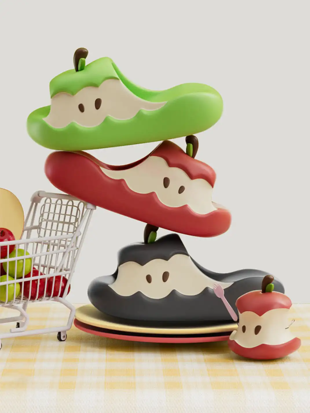 Chedoir | Cute EVA Apple Anti-Slip Slide Slippers