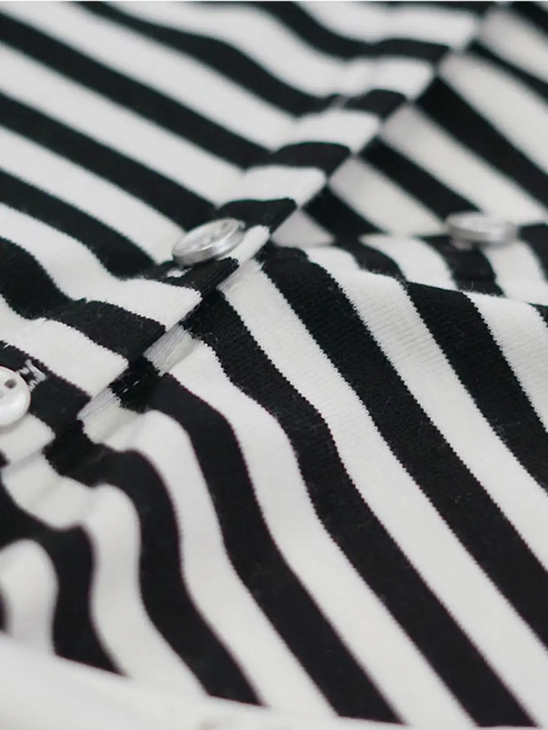 CestNous|Women's Cat Ear Striped Layered T-Shirt