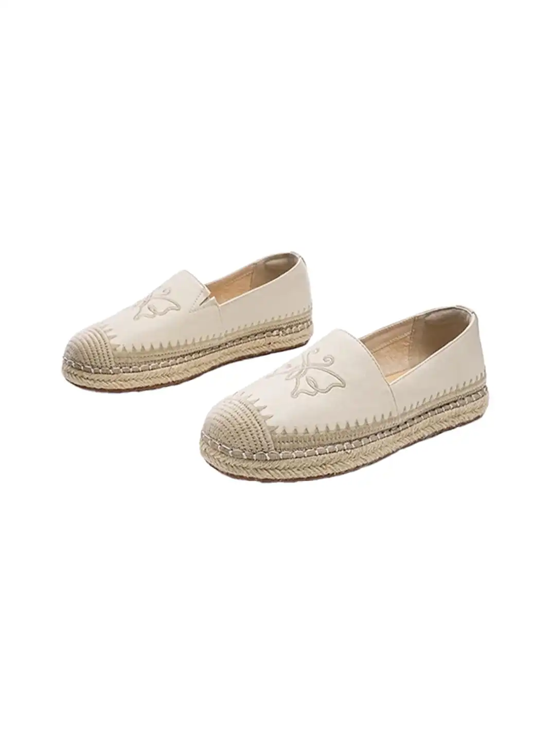 EBLAN | Flat Slip-On Tweed Fisherman Loafers