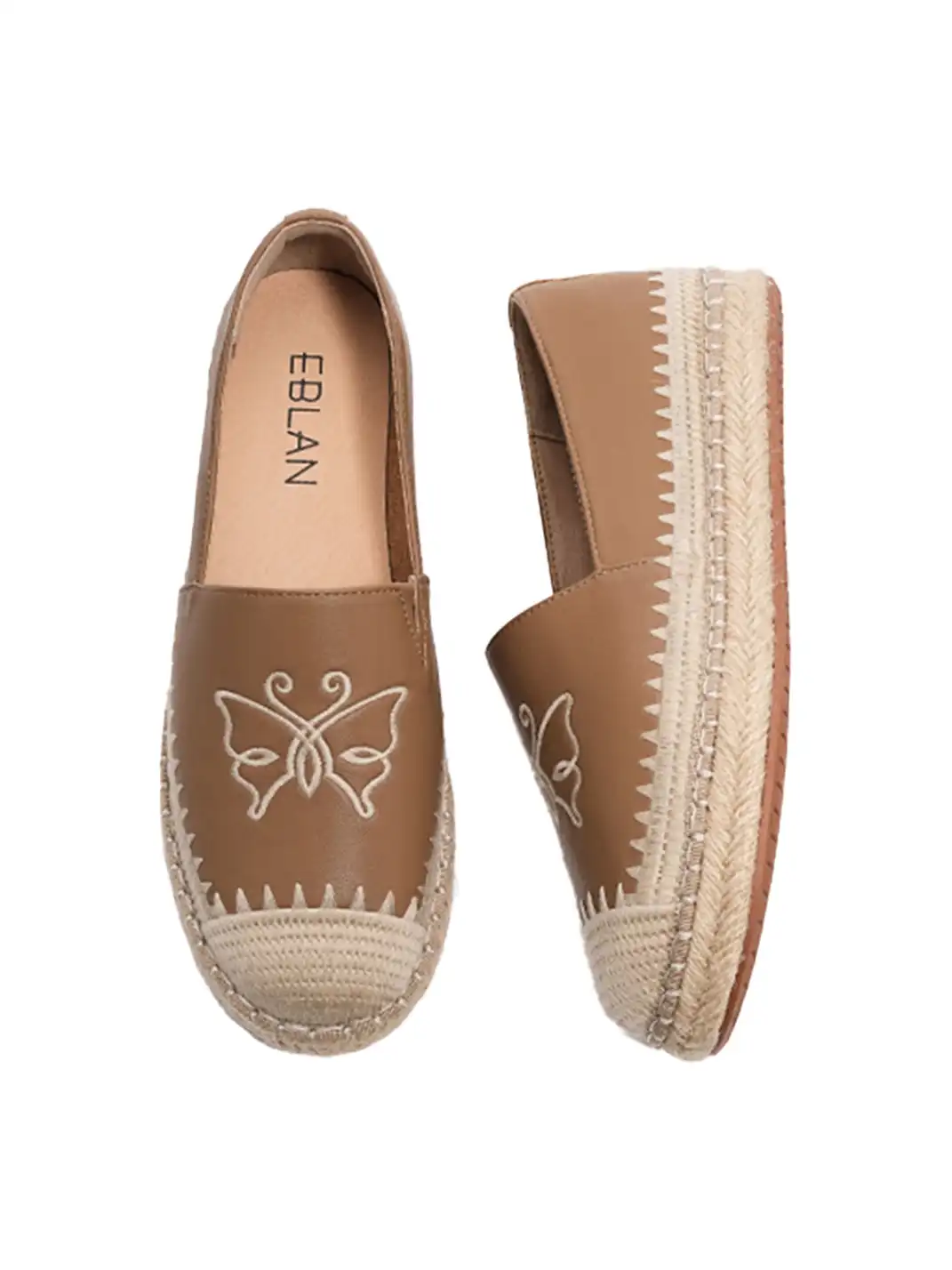 EBLAN | Flat Slip-On Tweed Fisherman Loafers