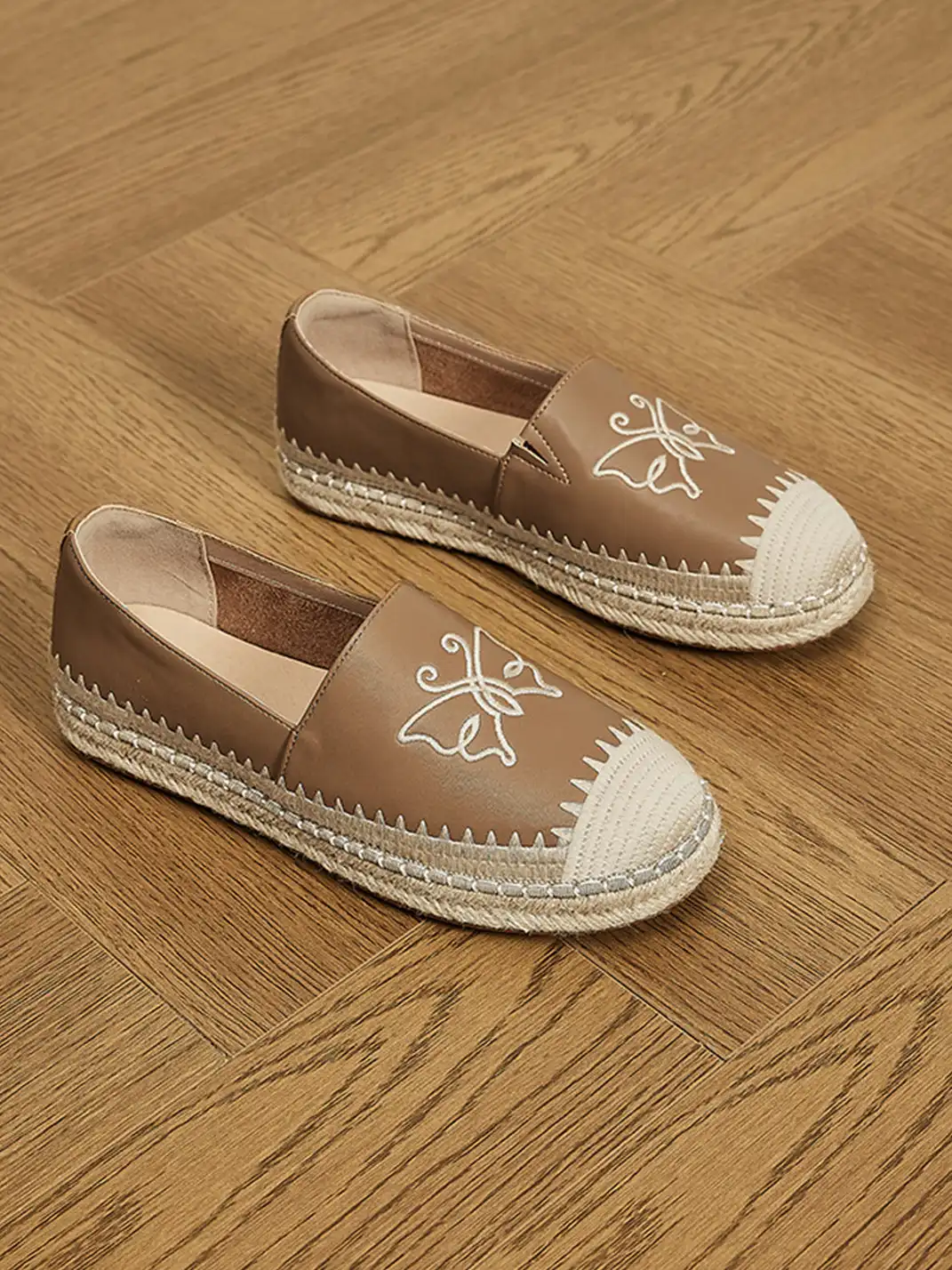 EBLAN | Flat Slip-On Tweed Fisherman Loafers