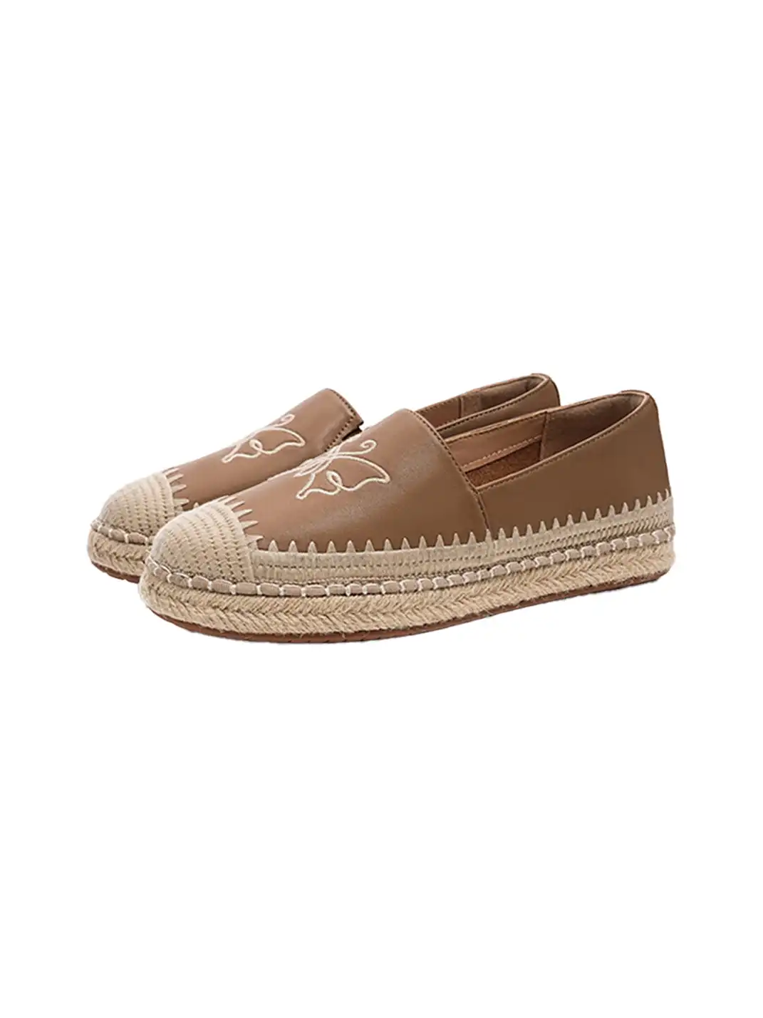 EBLAN | Flat Slip-On Tweed Fisherman Loafers
