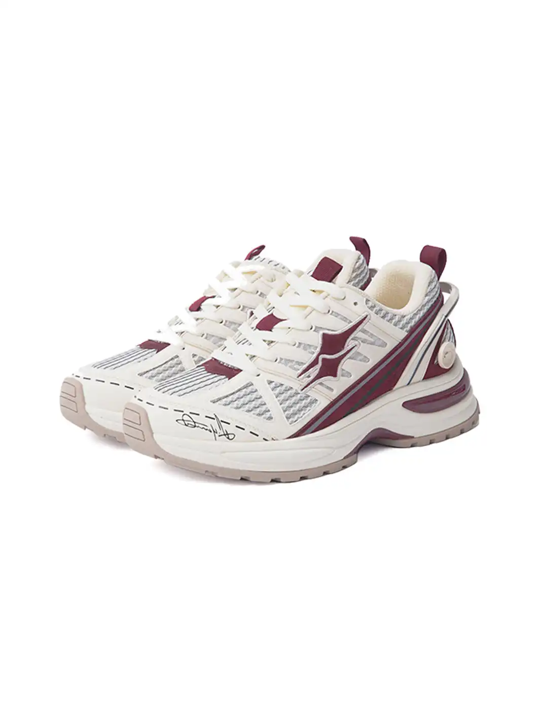 KILLWINNER丨Retro Lightweight Chunky Running Shoes-Red&White