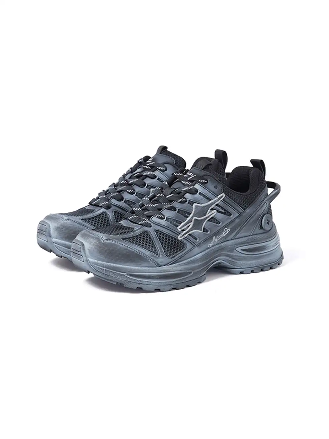 KILLWINNER丨Retro Lightweight Chunky Running Shoes-Gray