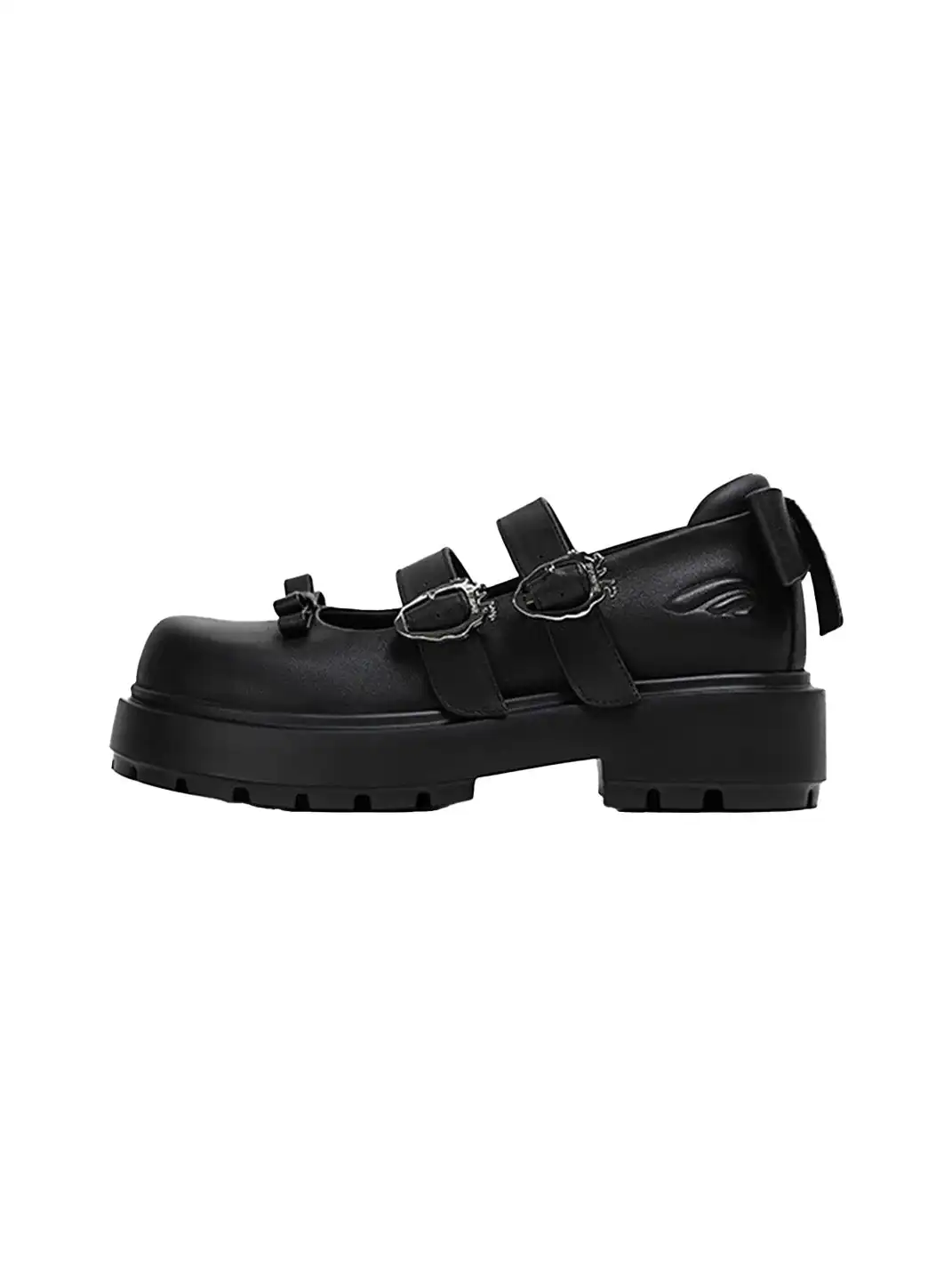 FYSPR丨Platform Mary Jane Shoes with Bow-Black