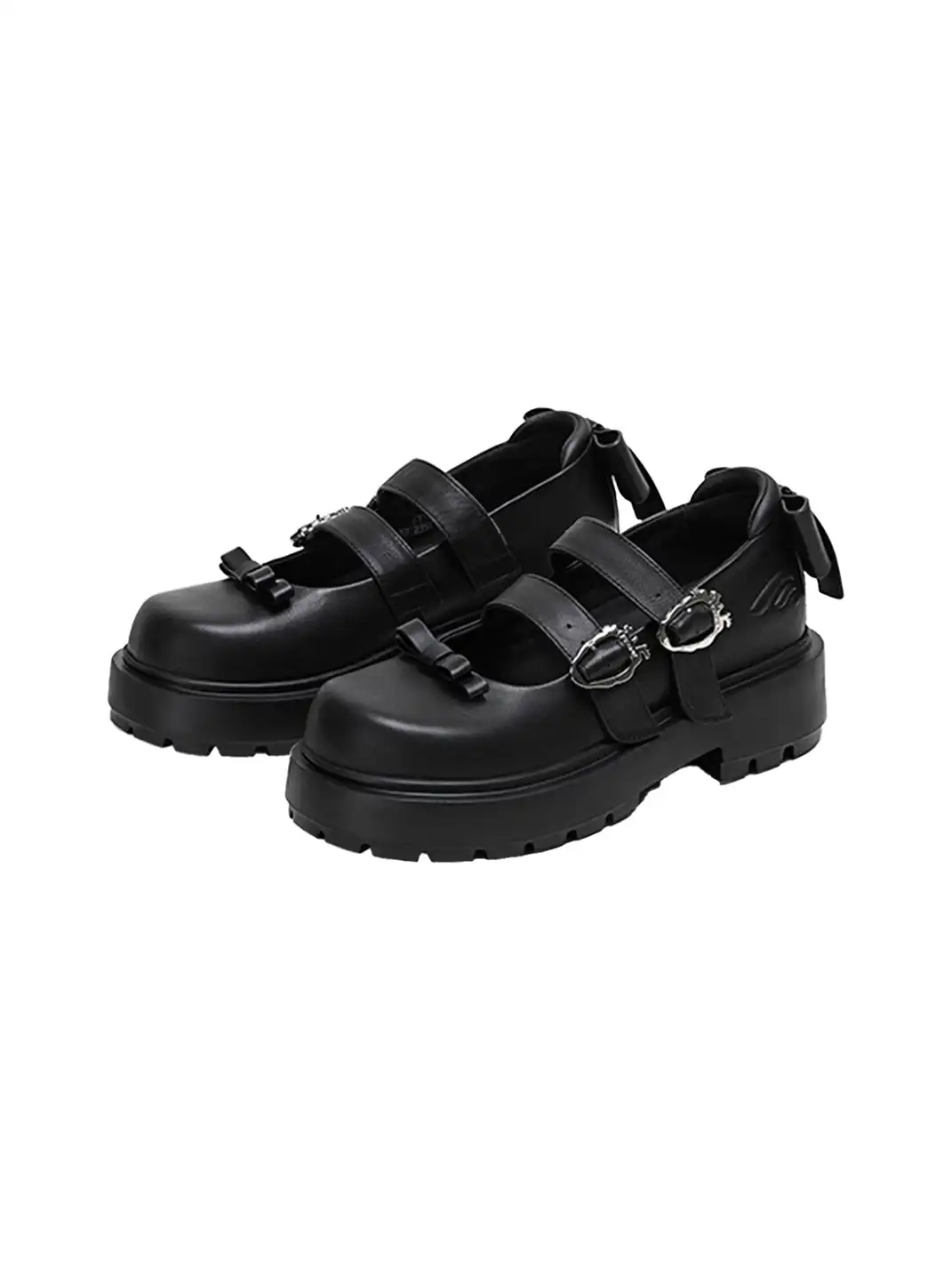 FYSPR丨Platform Mary Jane Shoes with Bow-Black