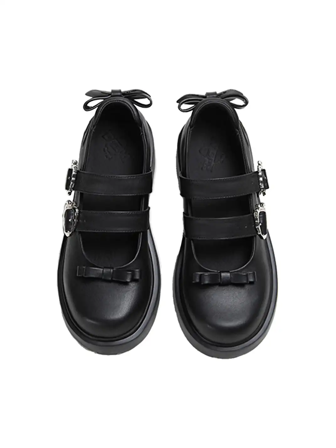 FYSPR丨Platform Mary Jane Shoes with Bow-Black