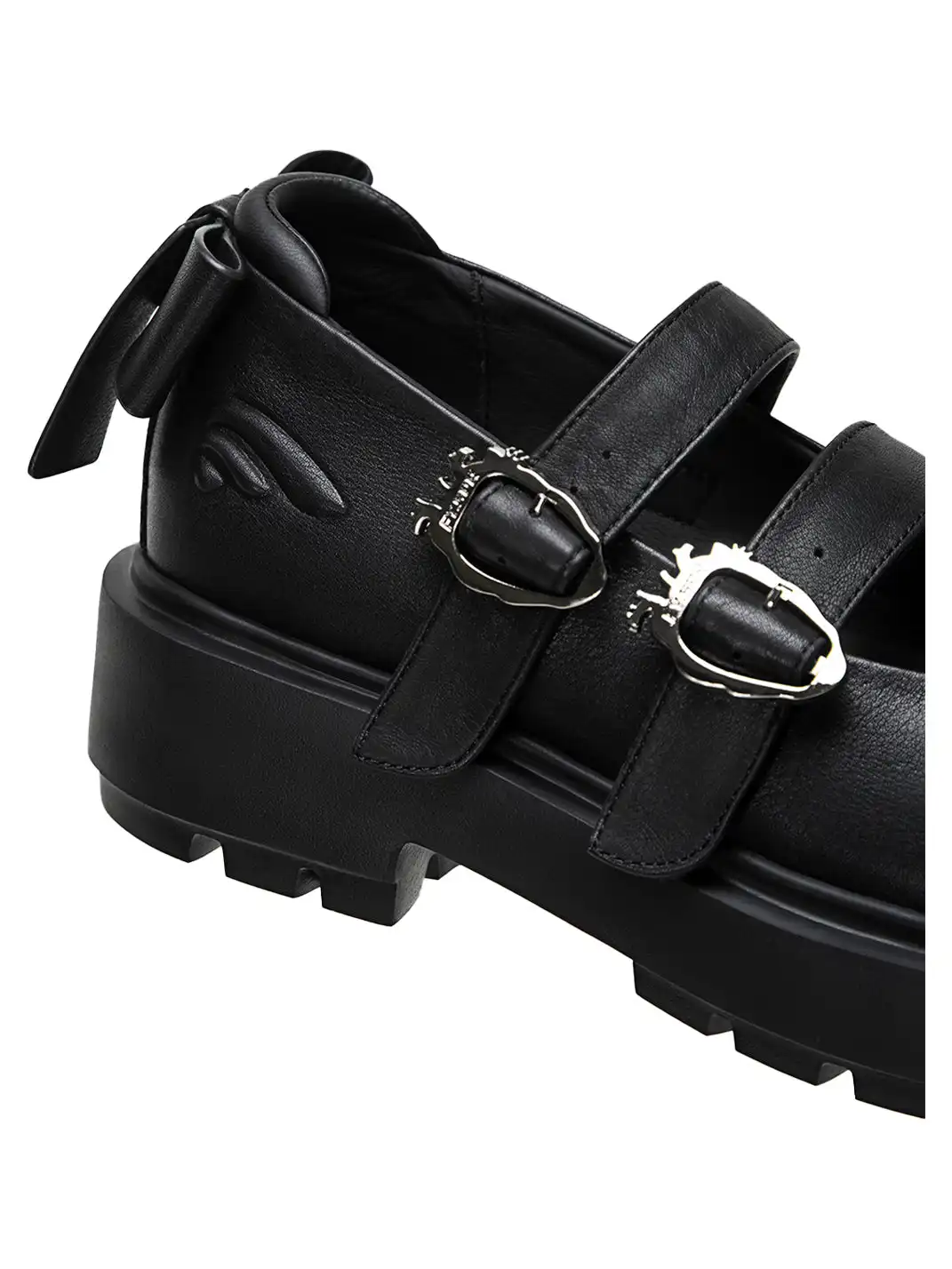 FYSPR丨Platform Mary Jane Shoes with Bow-Black