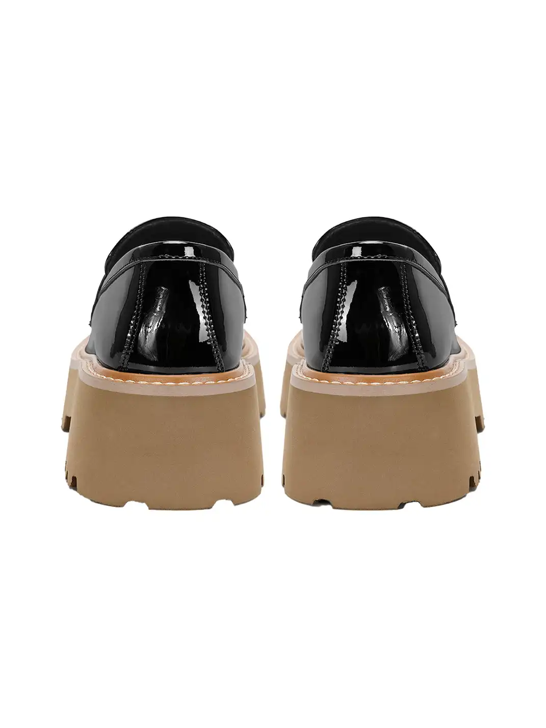 CHERR CHESS | Platform Leather Loafers for Women