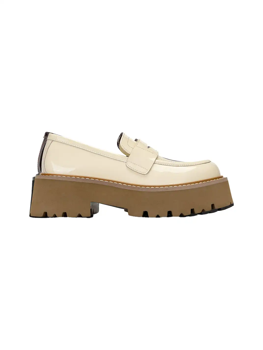 CHERR CHESS | Platform Leather Loafers for Women