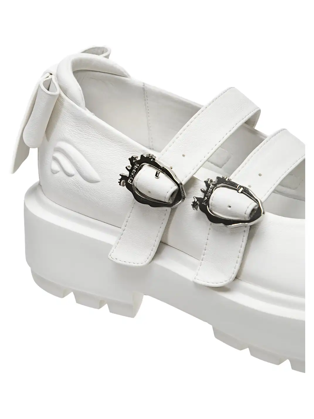 FYSPR丨Platform Mary Jane Shoes with Bow-White