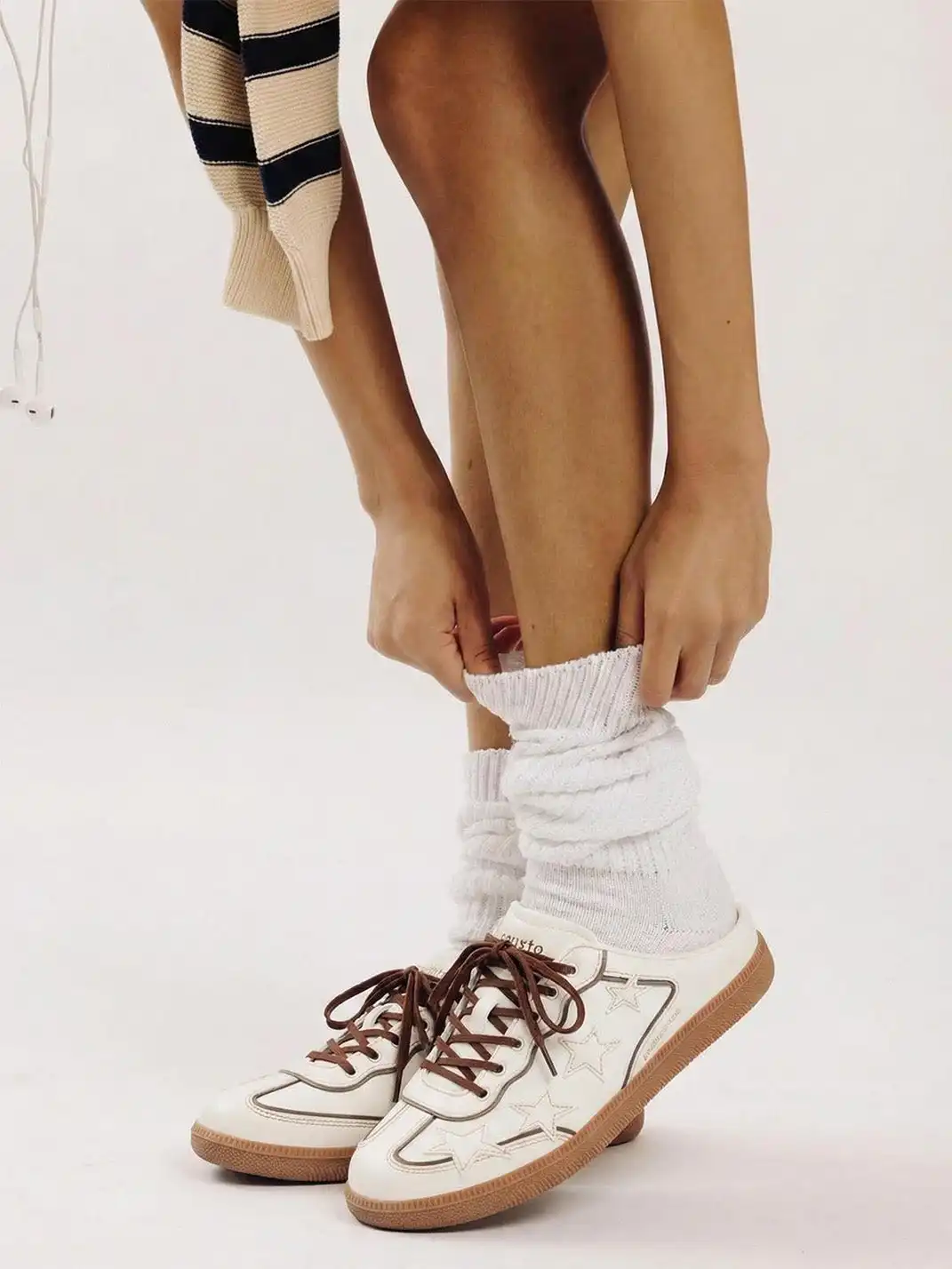 KAALIXTO | Star Design German Style Mules-White