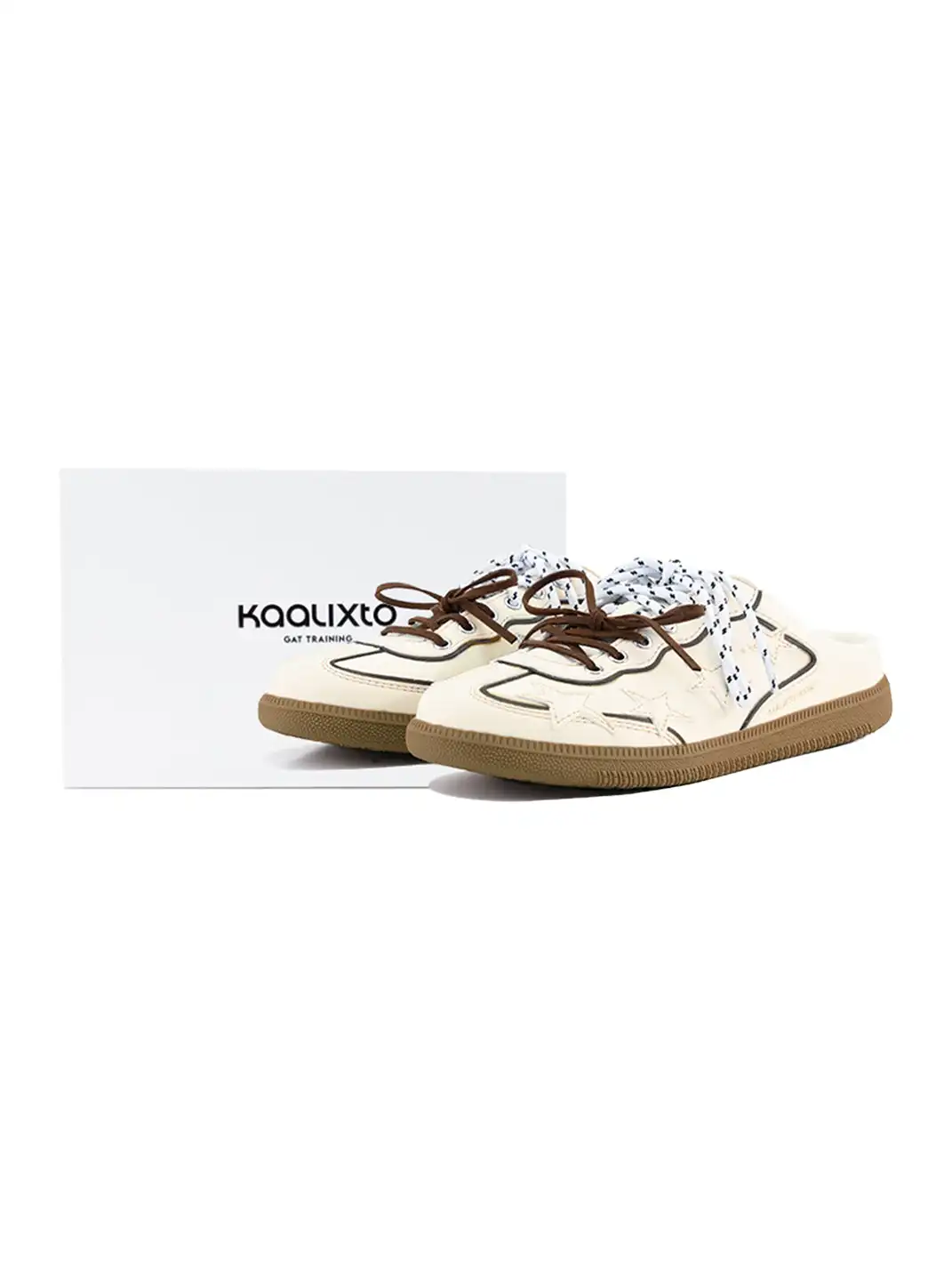 KAALIXTO | Star Design German Style Mules-White