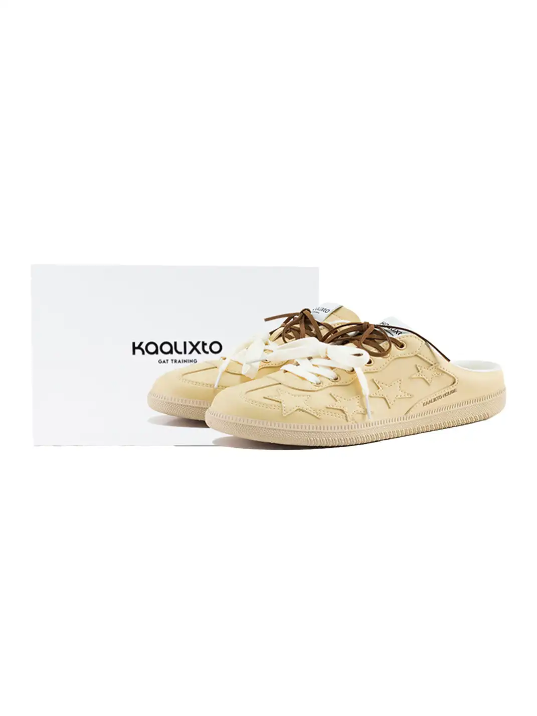 KAALIXTO | Star Design German Style Mules-Yellow