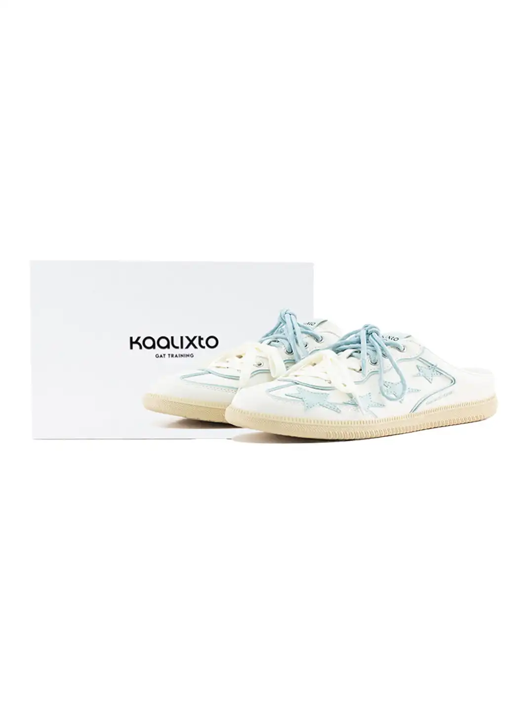 KAALIXTO | Star Design German Style Mules-Blue
