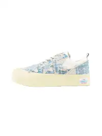 KAALIXTO | Star Pattern Low Top Canvas Sneakers-Blue