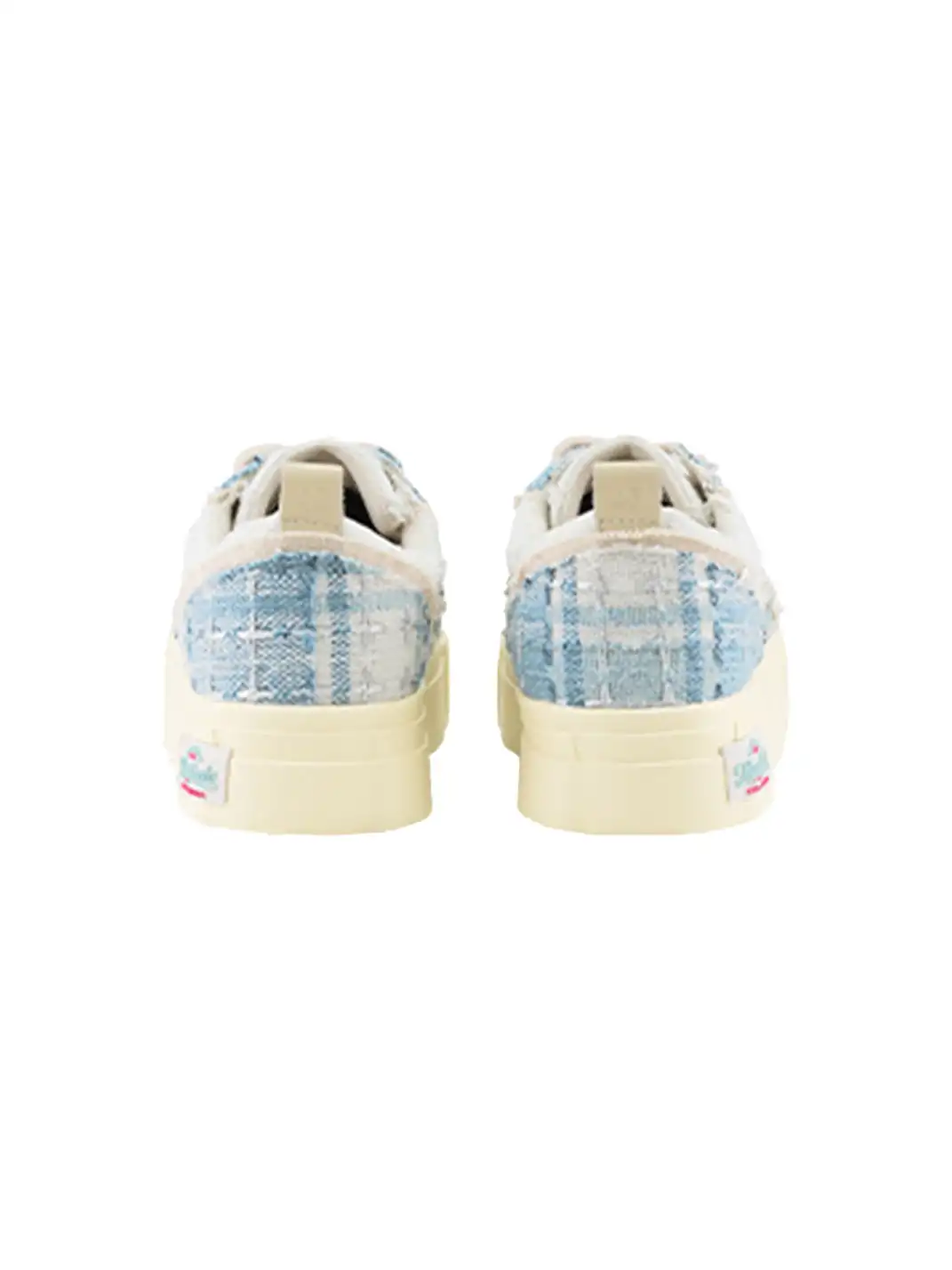 KAALIXTO | Star Pattern Low Top Canvas Sneakers-Blue