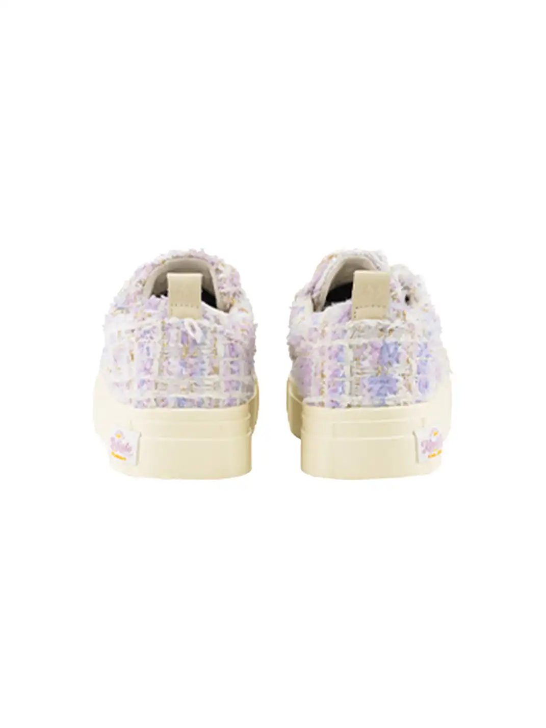 KAALIXTO | Star Pattern Low Top Canvas Sneakers-Purple