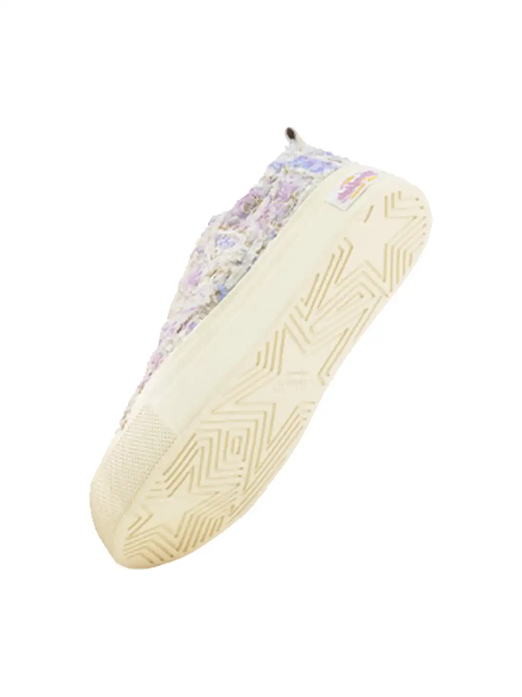 KAALIXTO | Star Pattern Low Top Canvas Sneakers-Purple
