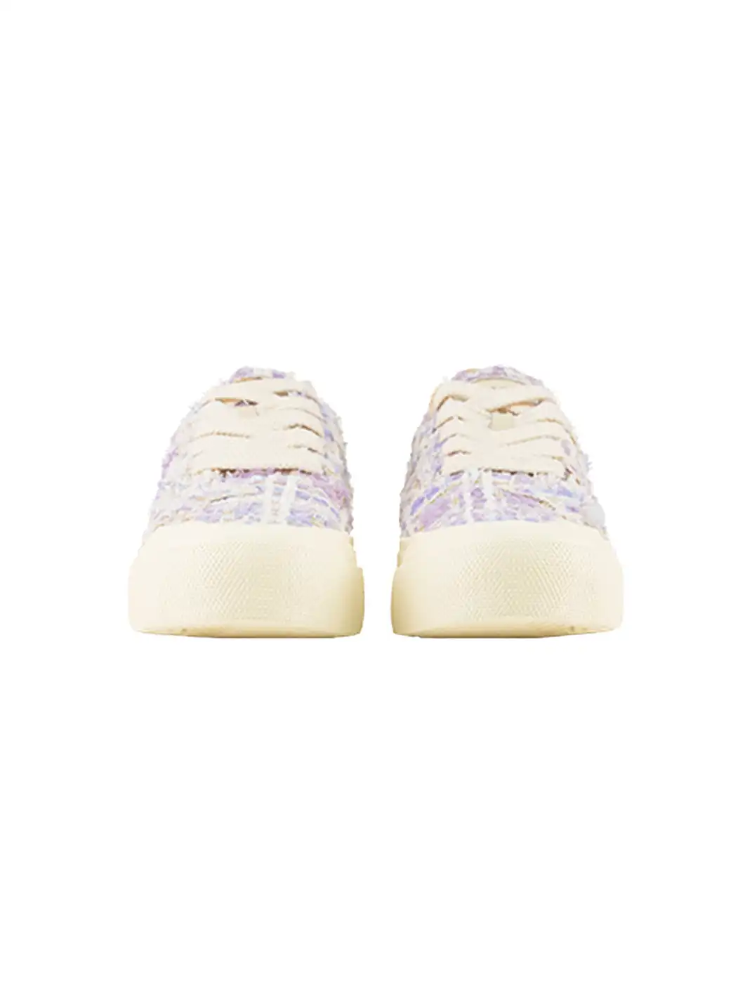 KAALIXTO | Star Pattern Low Top Canvas Sneakers-Purple