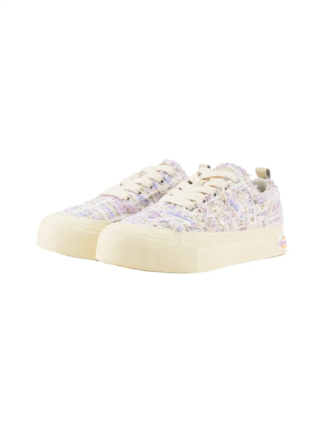 KAALIXTO | Star Pattern Low Top Canvas Sneakers-Purple