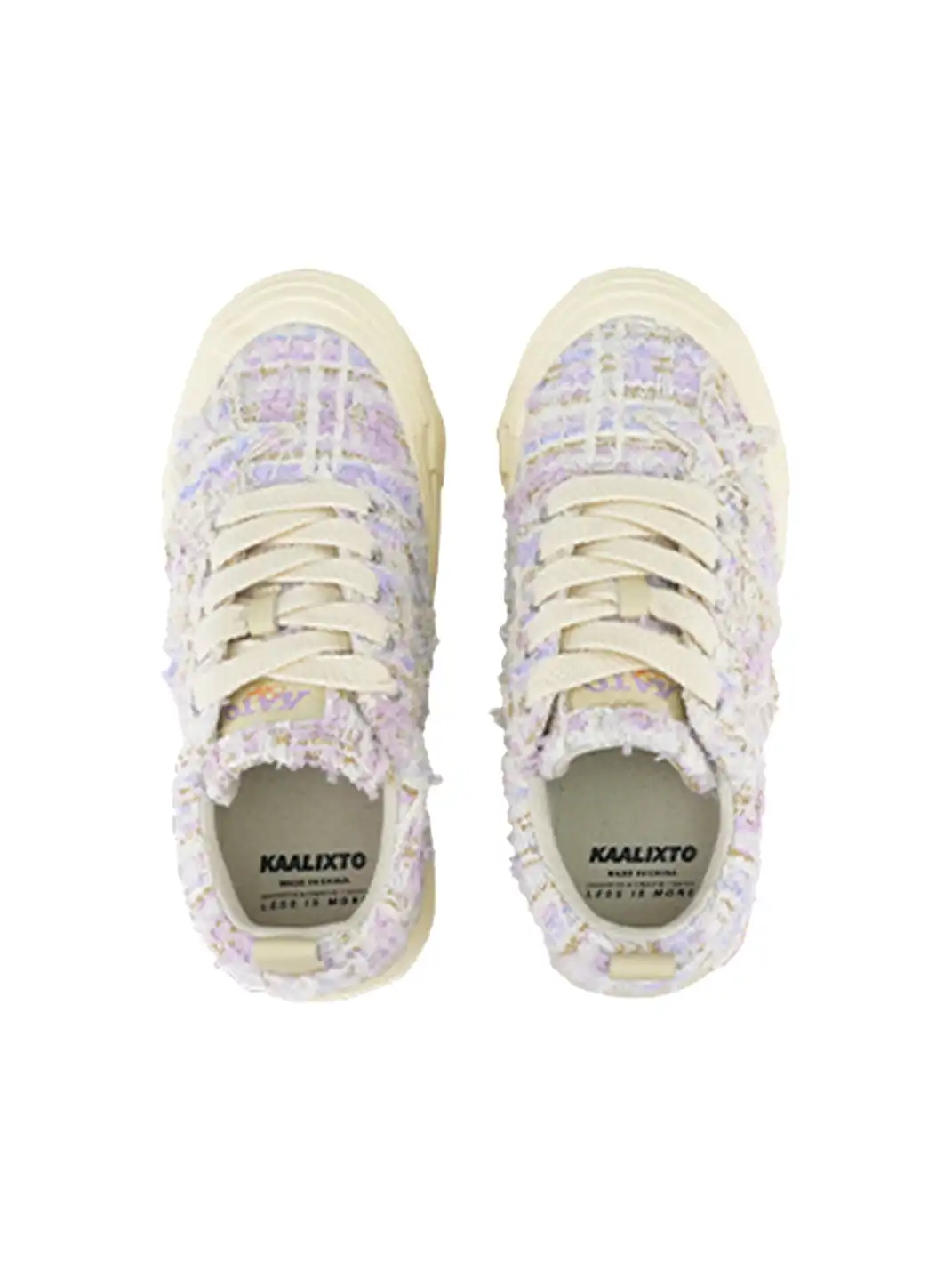 KAALIXTO | Star Pattern Low Top Canvas Sneakers-Purple