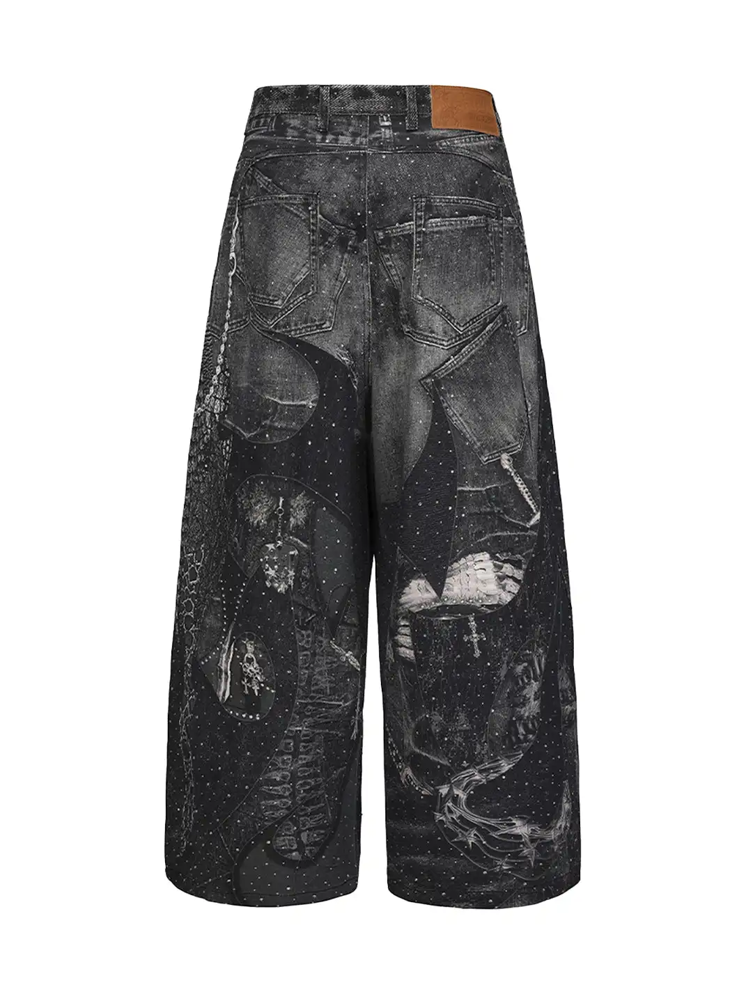 DND4DES | Armored Print Rhinestone Denim Pants