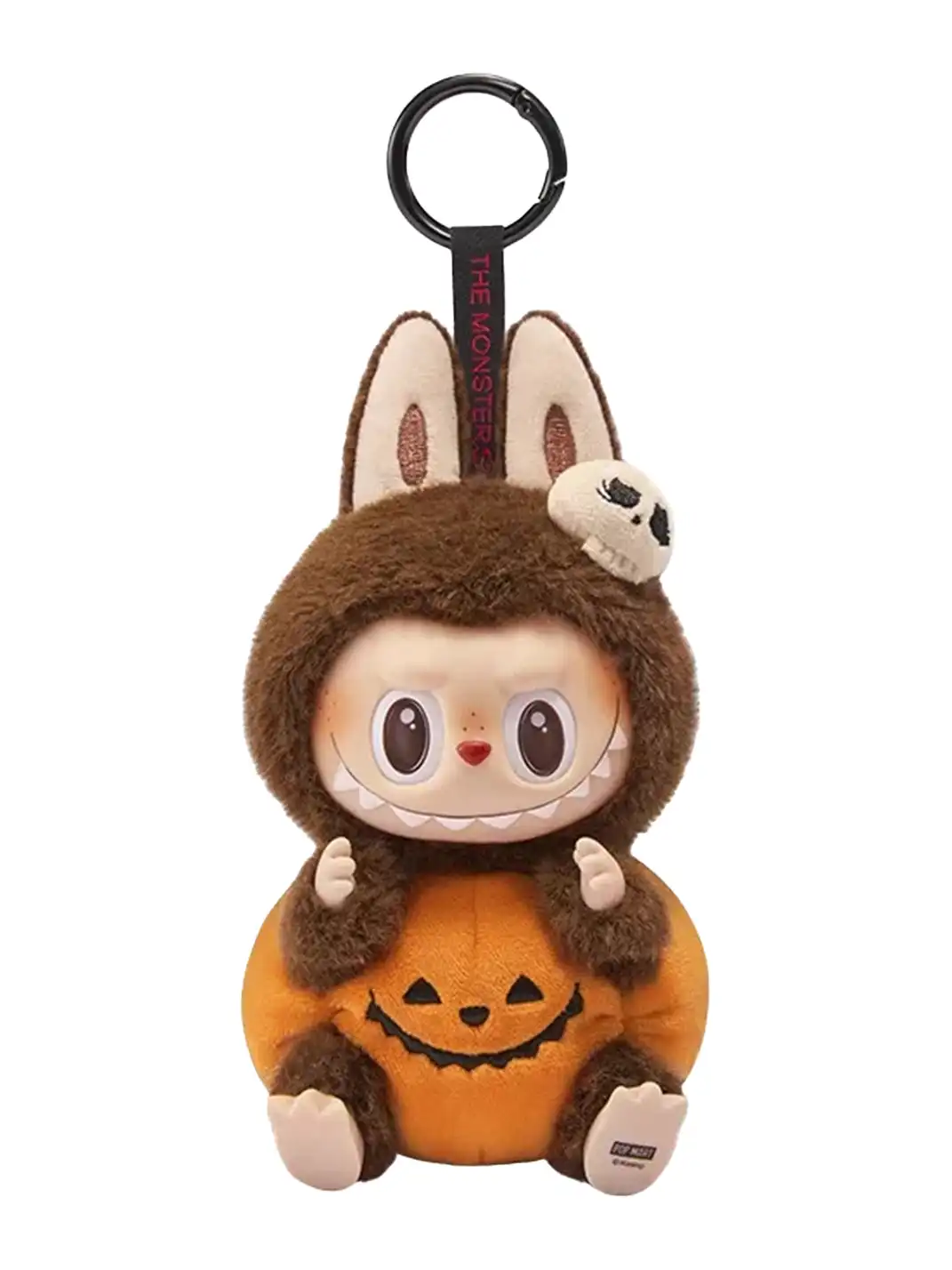 POP MART丨LABUBU Macaron Rubber Face Keychain Figure Blind Box - Halloween Pumpkin