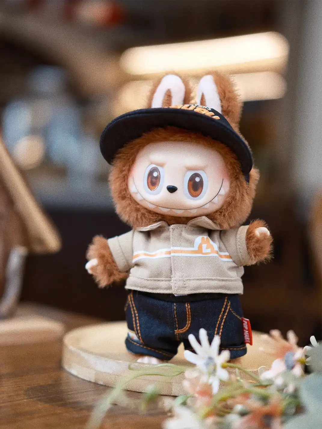 POP MART丨LABUBU Macaron Rubber Face Keychain Figure Blind Box - Odd Flavor Convenience Store Pendant