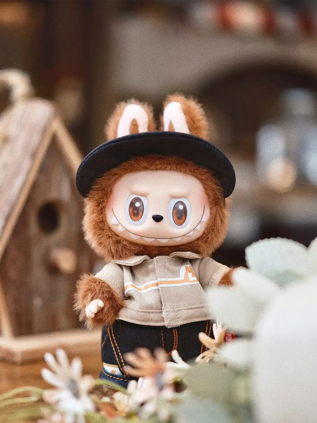 POP MART丨LABUBU Macaron Rubber Face Keychain Figure Blind Box - Odd Flavor Convenience Store Pendant
