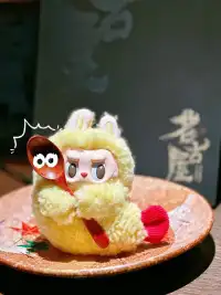 POP MART丨LABUBU Macaron Rubber Face Keychain Figure Blind Box -Odd Flavor Convenience Store Earphone Case