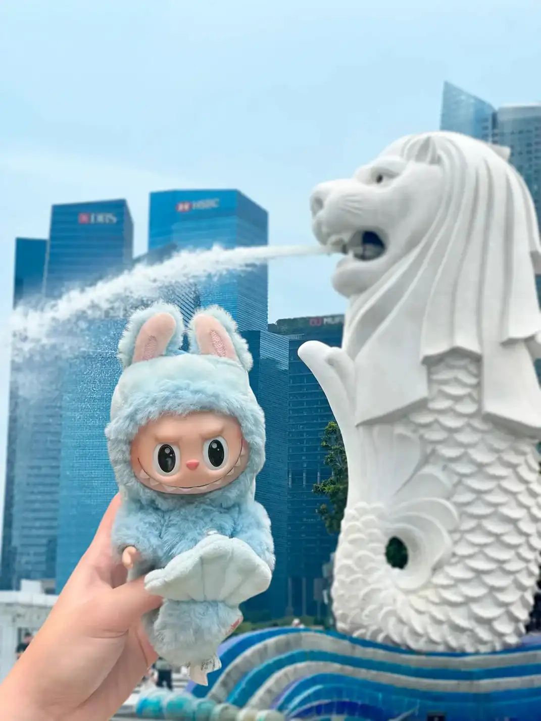 POP MART丨LABUBU Macaron Rubber Face Keychain Figure Blind Box - Singapore Exclusive