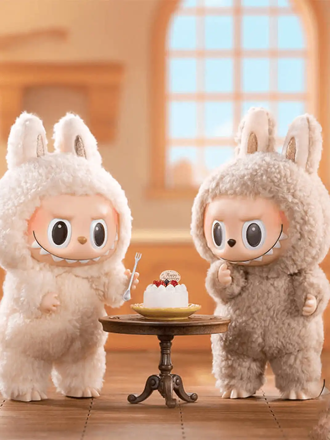 POP MART丨LABUBU Macaron Rubber Face Keychain Figure Blind Box - Macaron Full Box of 7 Pcs