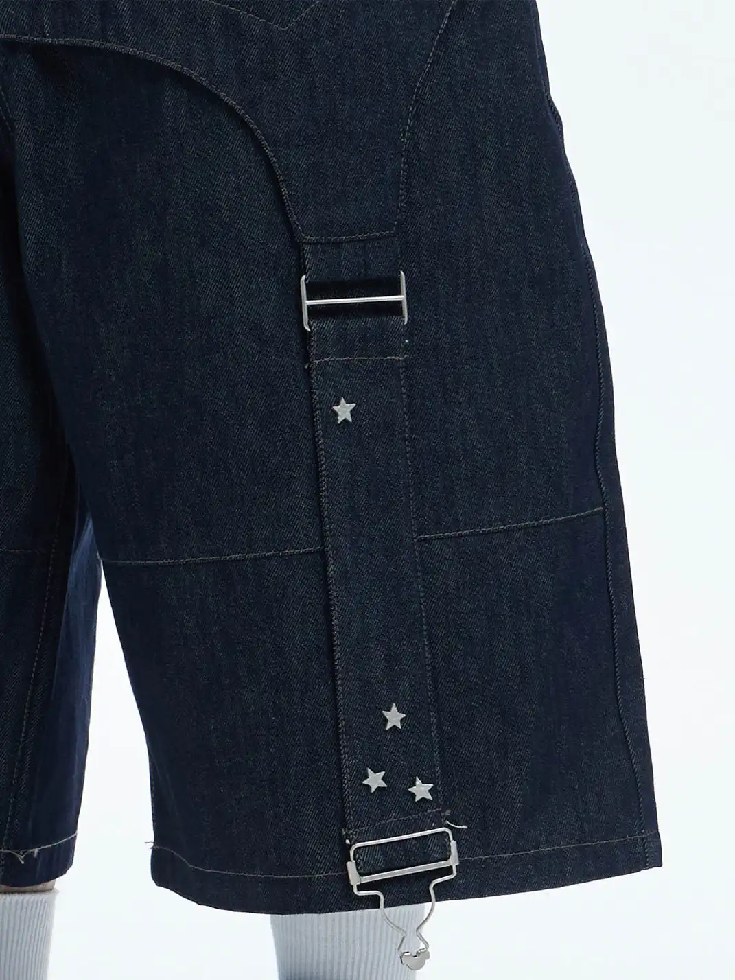 DND4DES | Star Rivet Suede Denim Shorts