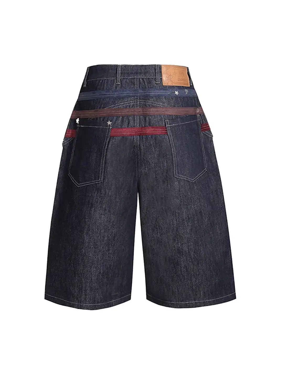 DND4DES | Star Rivet Suede Denim Shorts