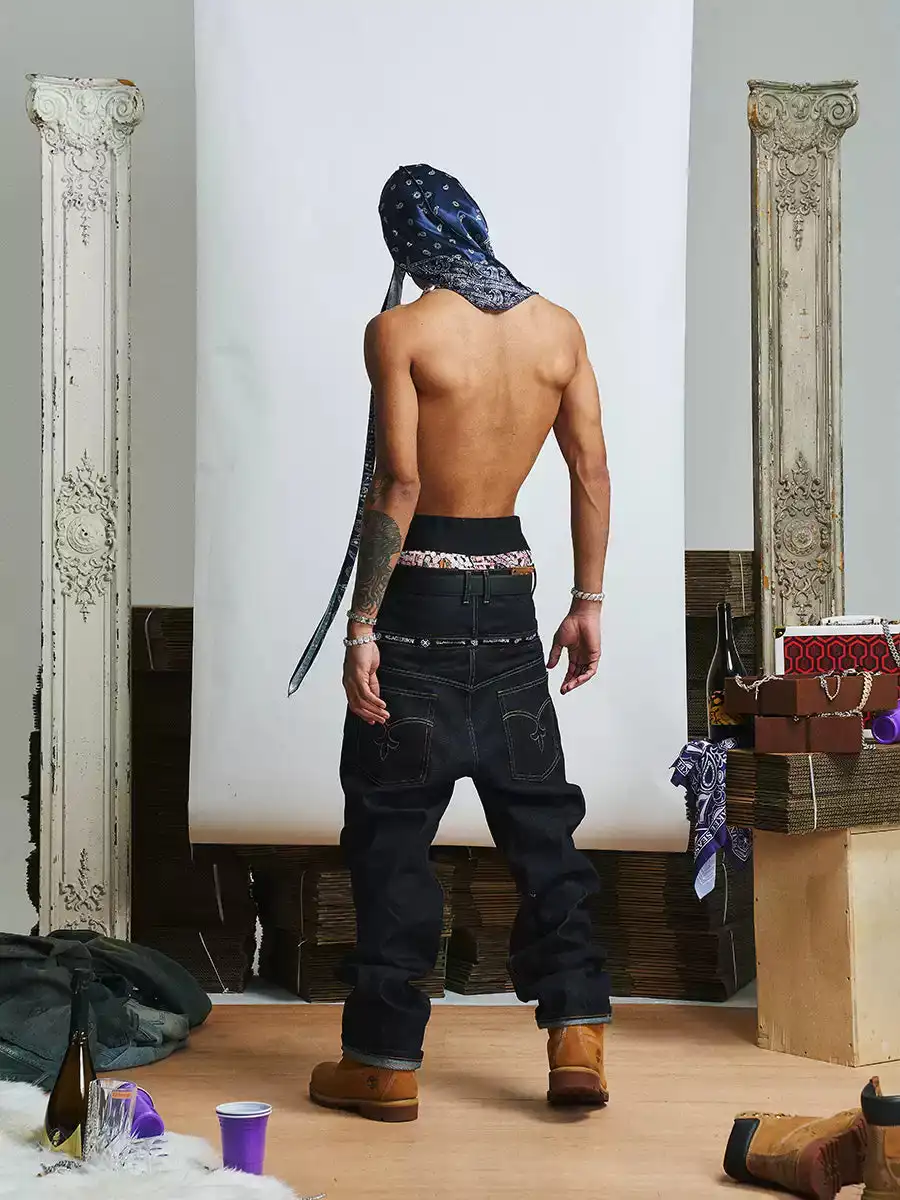 GLACIERBOY丨Raw Straight-leg Jeans