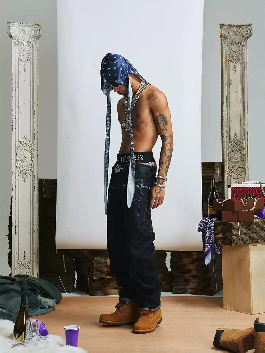 GLACIERBOY丨Raw Straight-leg Jeans