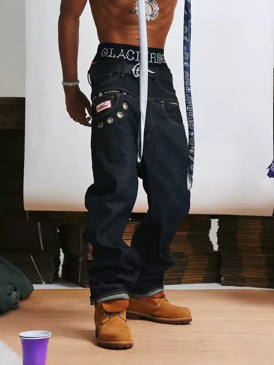 GLACIERBOY丨Raw Straight-leg Jeans
