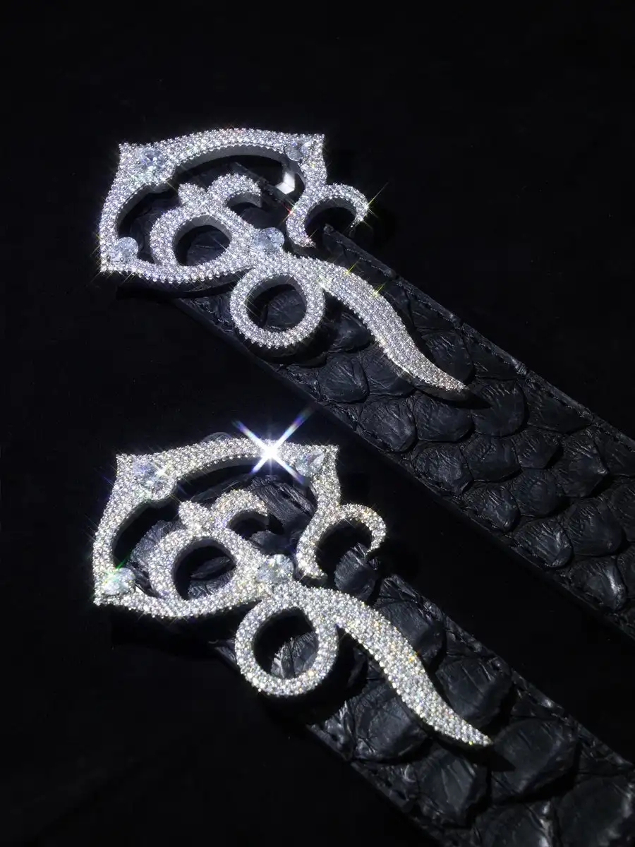 GLACIERBOY丨Rhinestone-Embellished Belt