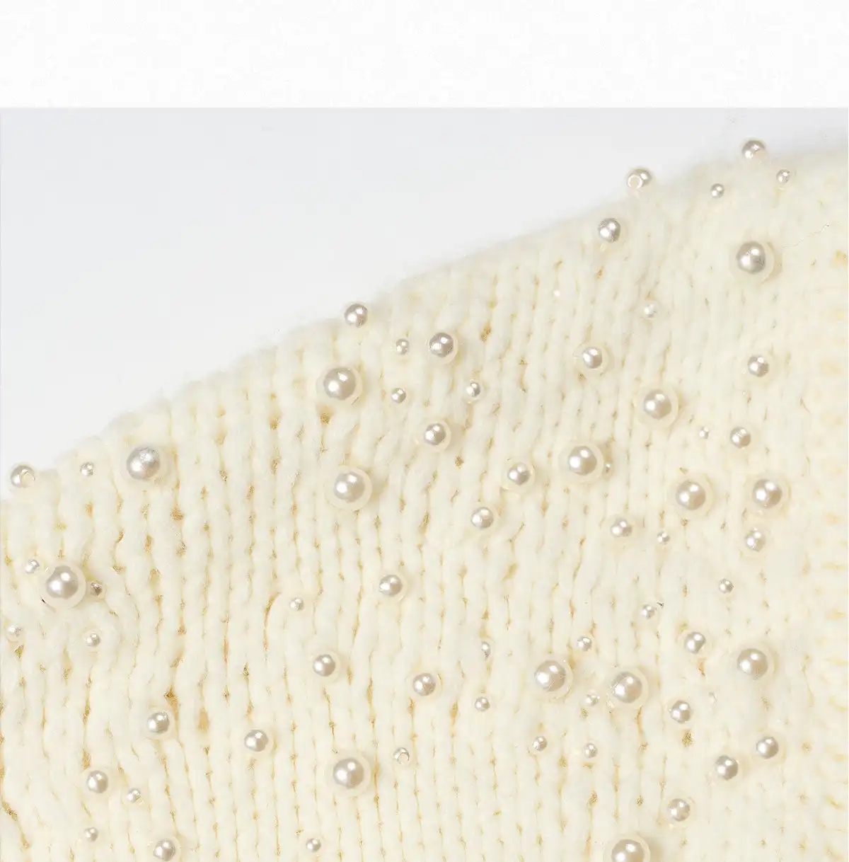 GLACIERBOY丨Pearl-Embellished Knit Cardigan