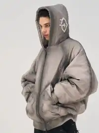 GLACIERBOY丨RAP STAR SERIES Studded Pearl Water-Washed Jacket