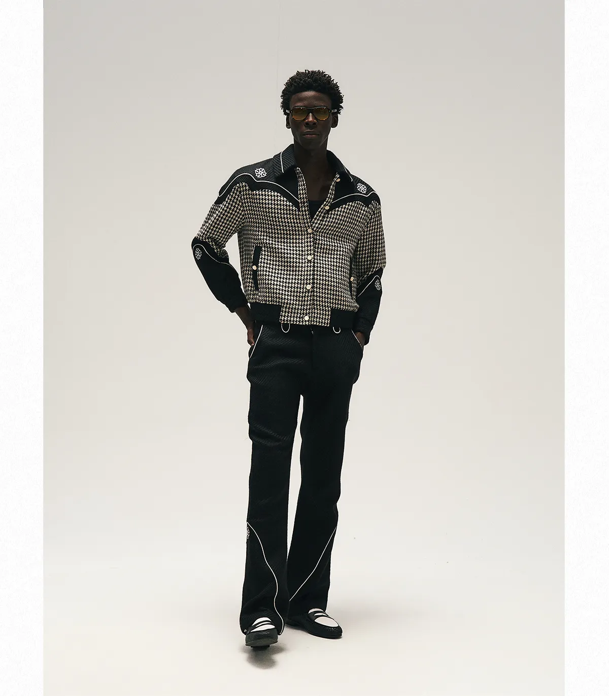 GLACIERBOY丨RAP STAR SERIES Houndstooth Tailored Jacket