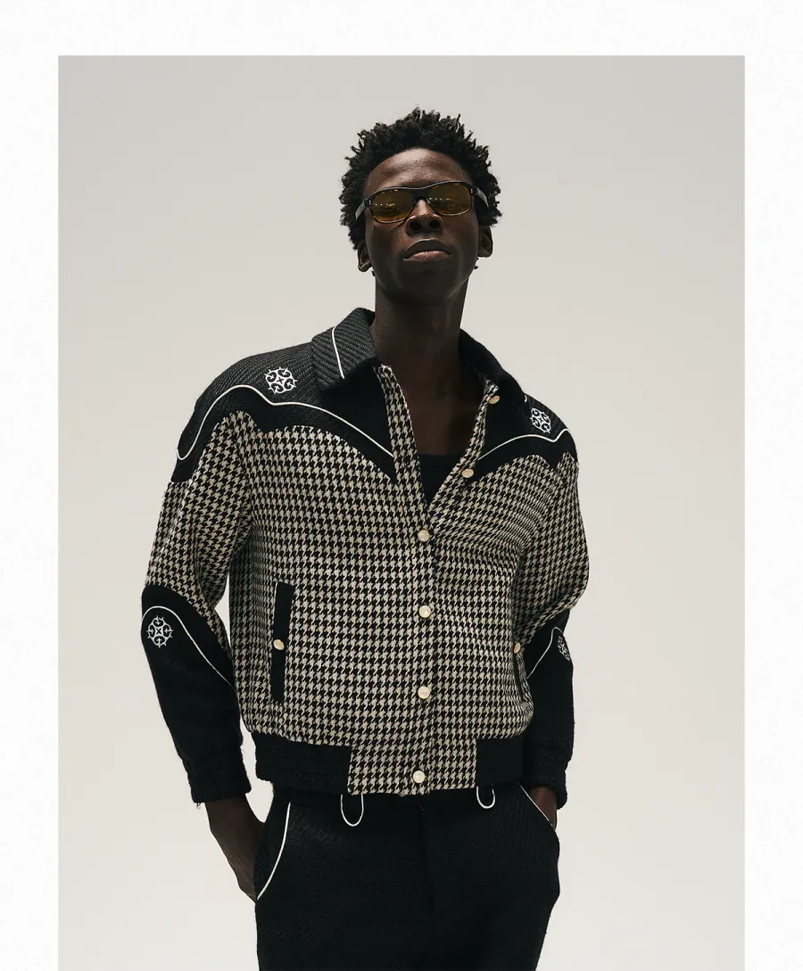GLACIERBOY丨RAP STAR SERIES Houndstooth Tailored Jacket - 2