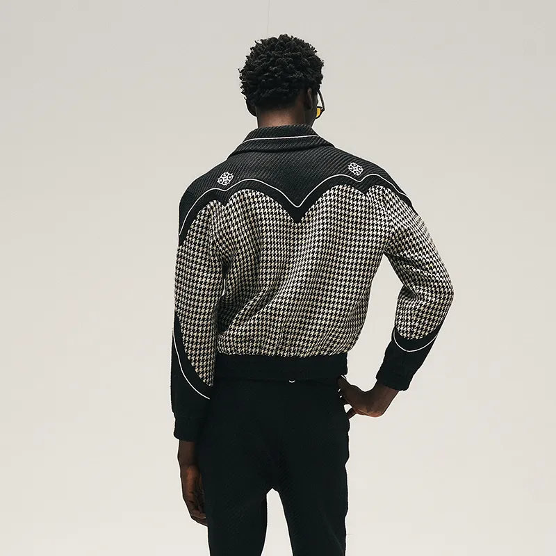 GLACIERBOY丨RAP STAR SERIES Houndstooth Tailored Jacket