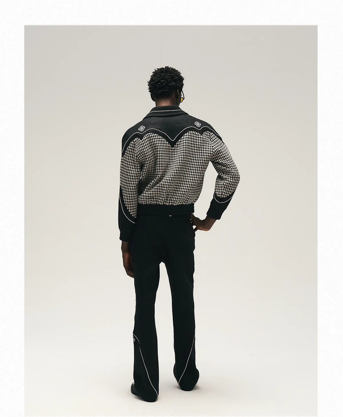 GLACIERBOY丨RAP STAR SERIES Houndstooth Tailored Jacket